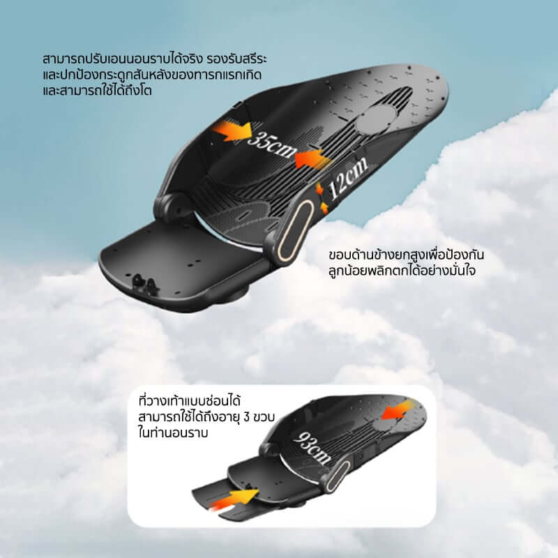 รถเข็นเด็ก COCOGU รุ่น V16 สีครีม_2